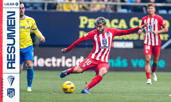 Resumen del Cádiz 2-0 Atlético de Madrid